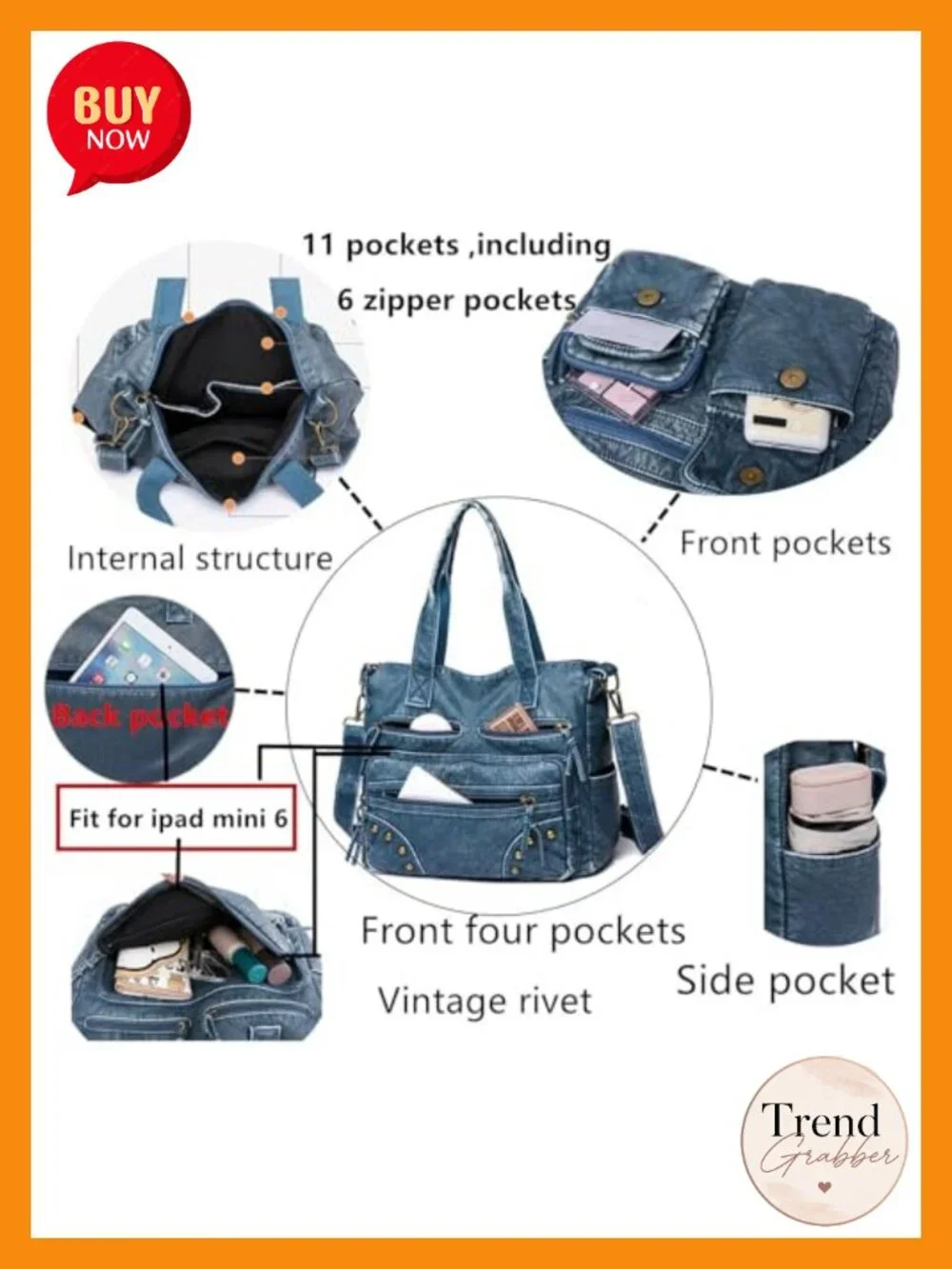 Women's Hobo Satchel Handbag Faux Leather Vegan Purse Tote Shoulder Bag